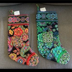 Two Vera Bradley Stockings